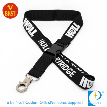 2015 Competitive Newest Silk Screen Printed Lanyards with Thumb Hook for Sales